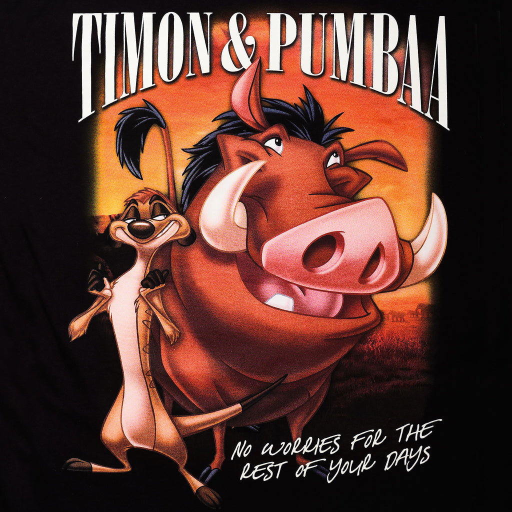 Zdjęcie produktu Król Lew - Koszulka Timon & Pumba czarna