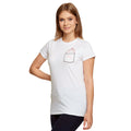 Zdjęcie produktu Molang - Kieszonkowy T-Shirt damski biały
