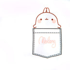 Zdjęcie produktu Molang - Kieszonkowy T-Shirt damski biały