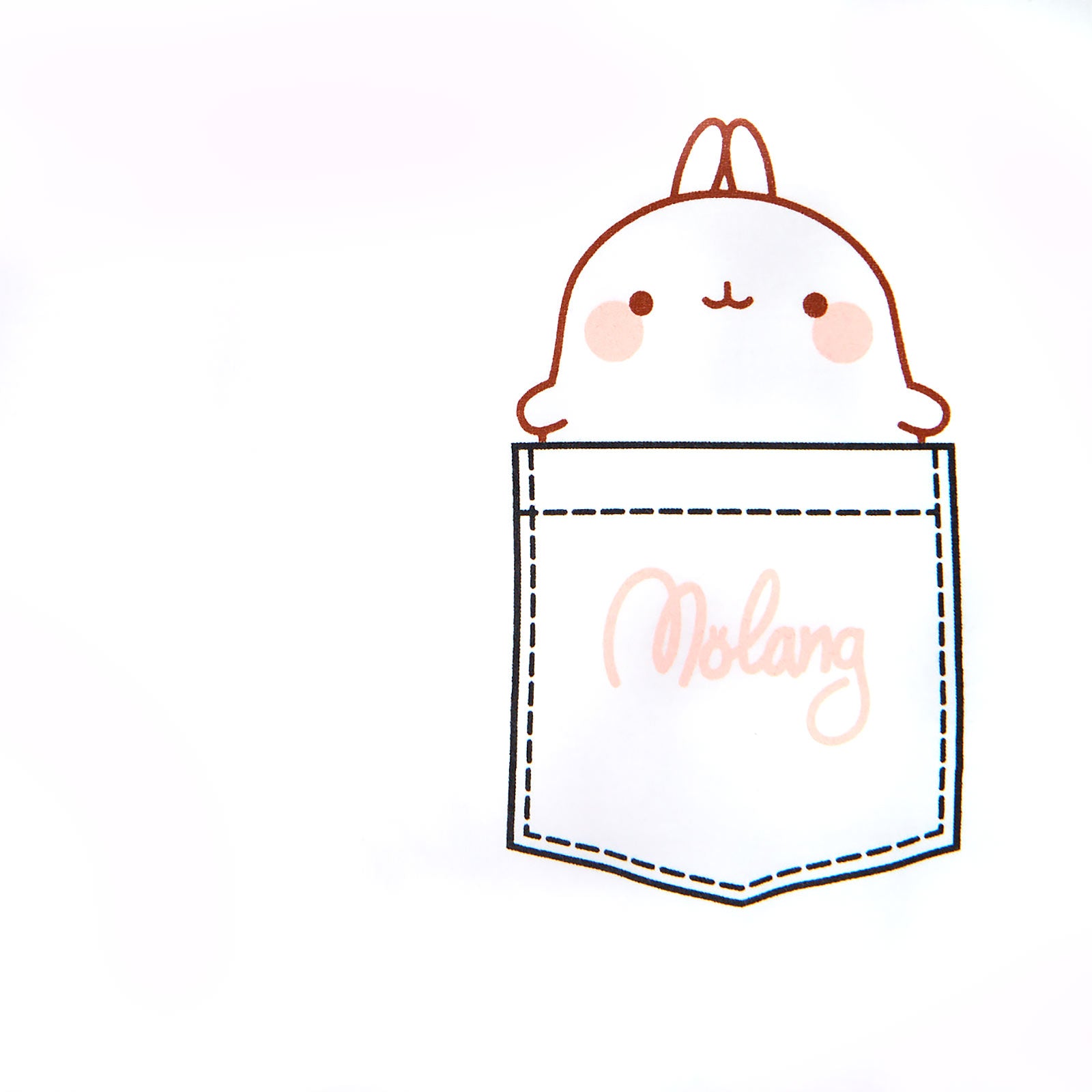 Zdjęcie produktu Molang - Kieszonkowy T-Shirt damski biały