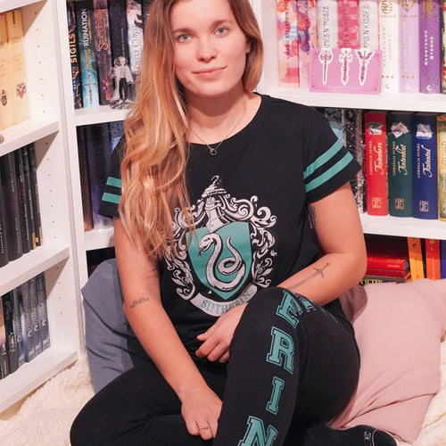 Zdjęcie produktu Harry Potter - Piżama damska z herbem Slytherinu