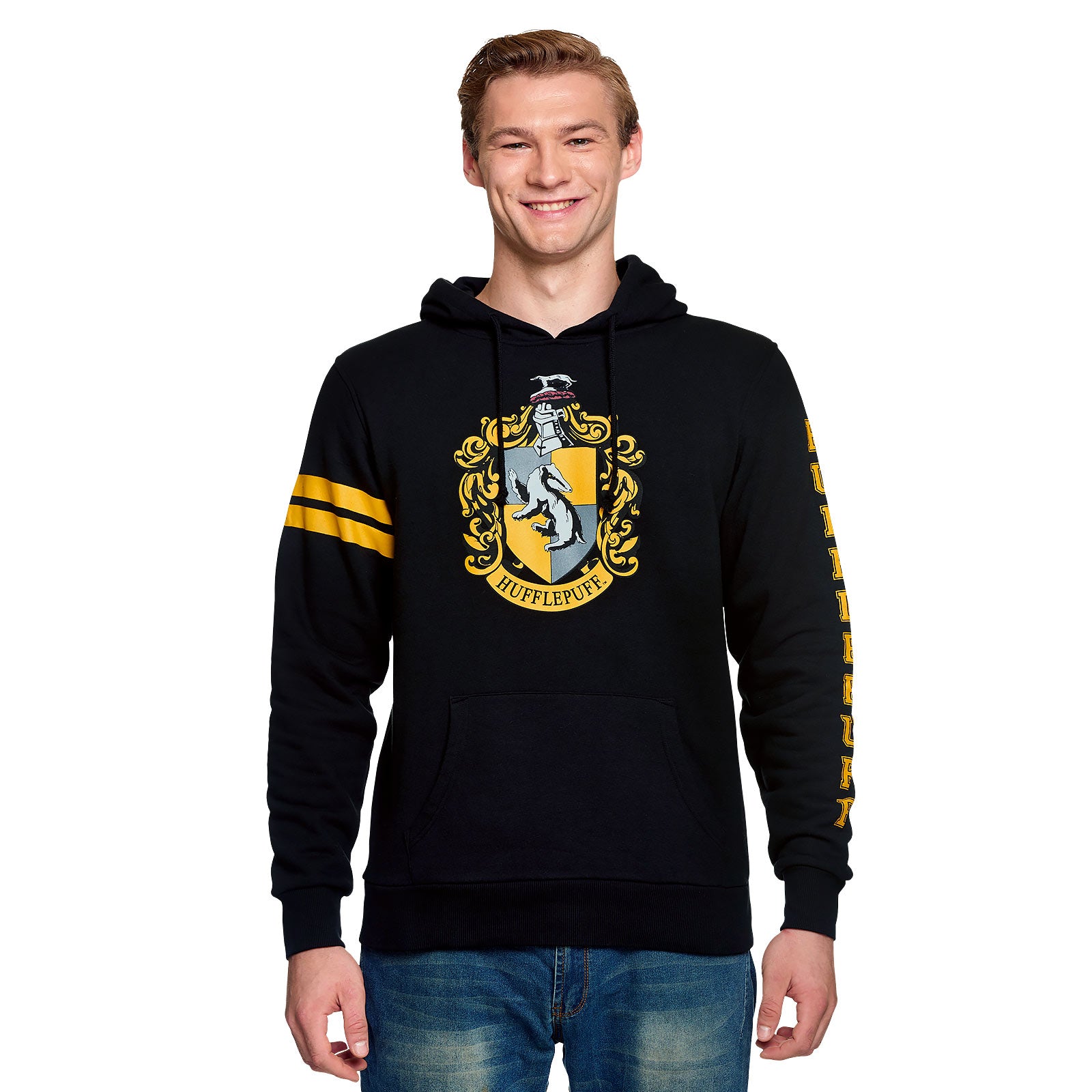 Zdjęcie produktu Harry Potter - Bluza z kapturem z herbem Hufflepuff