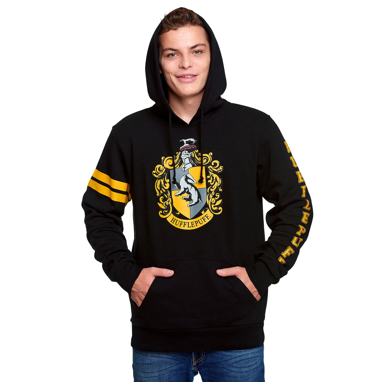 Zdjęcie produktu Harry Potter - Bluza z kapturem z herbem Hufflepuff