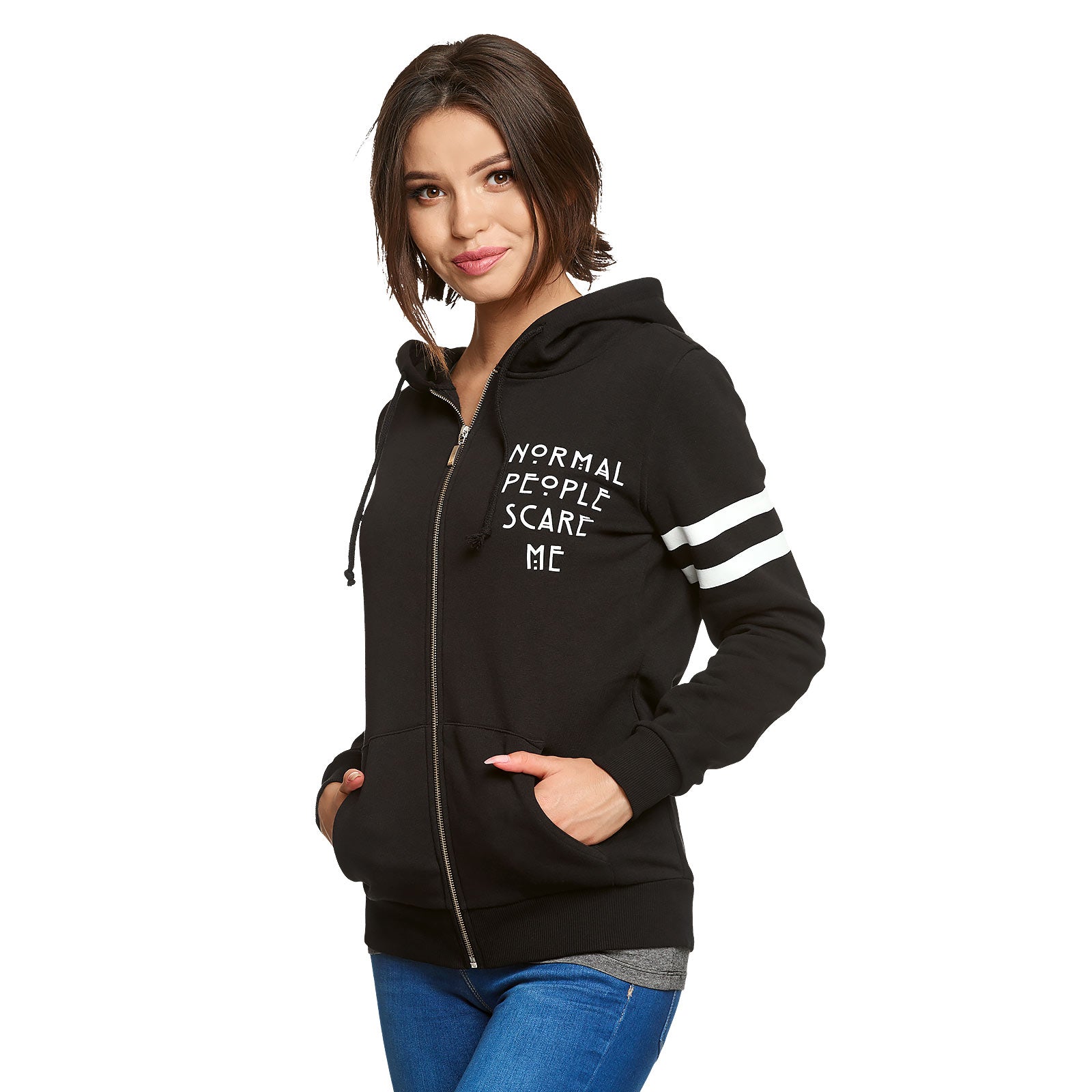 Zdjęcie produktu American Horror Story - Bluza z kapturem dla kobiet 'Normal People Scare Me'
