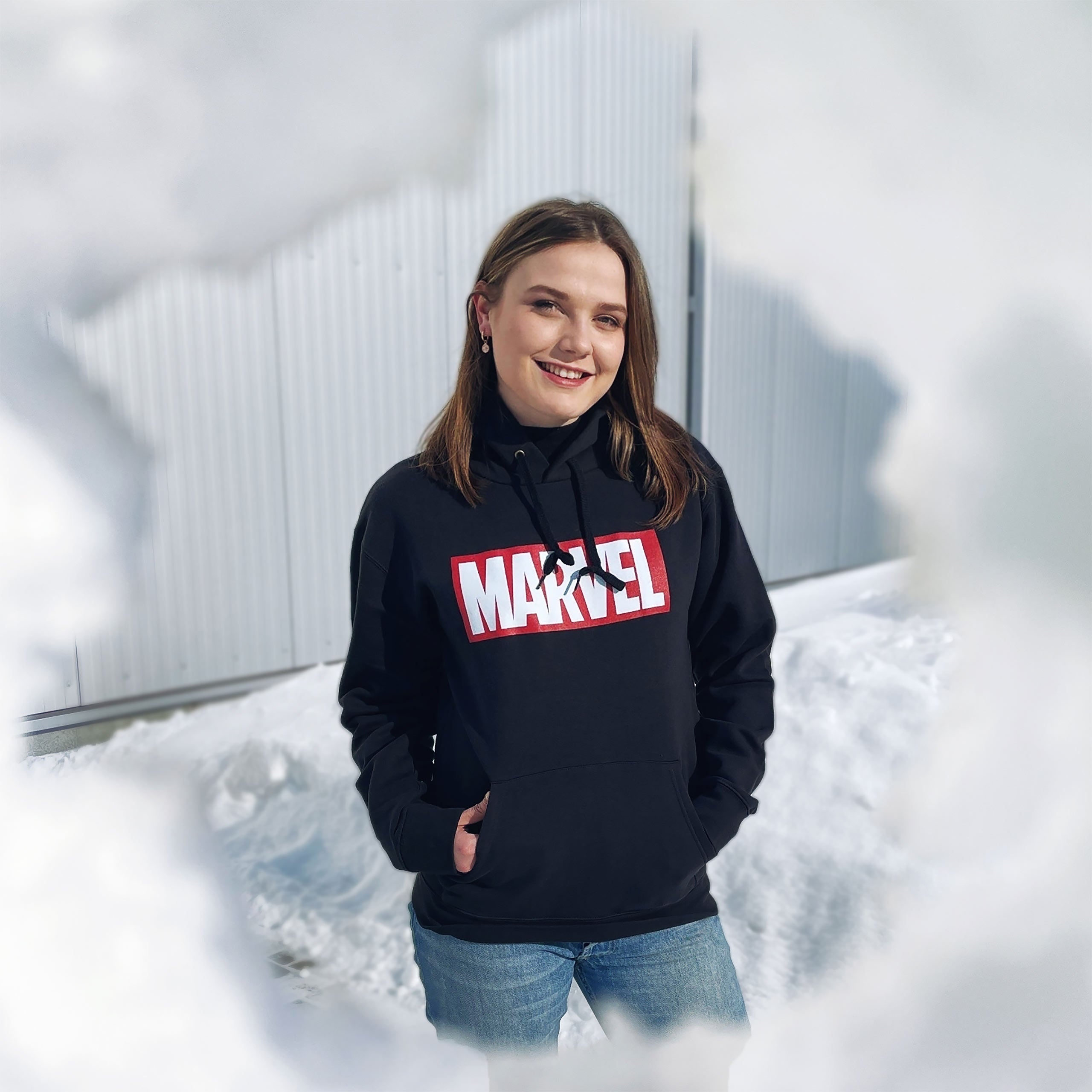 Zdjęcie produktu Marvel - Logo Bluza z kapturem czarna