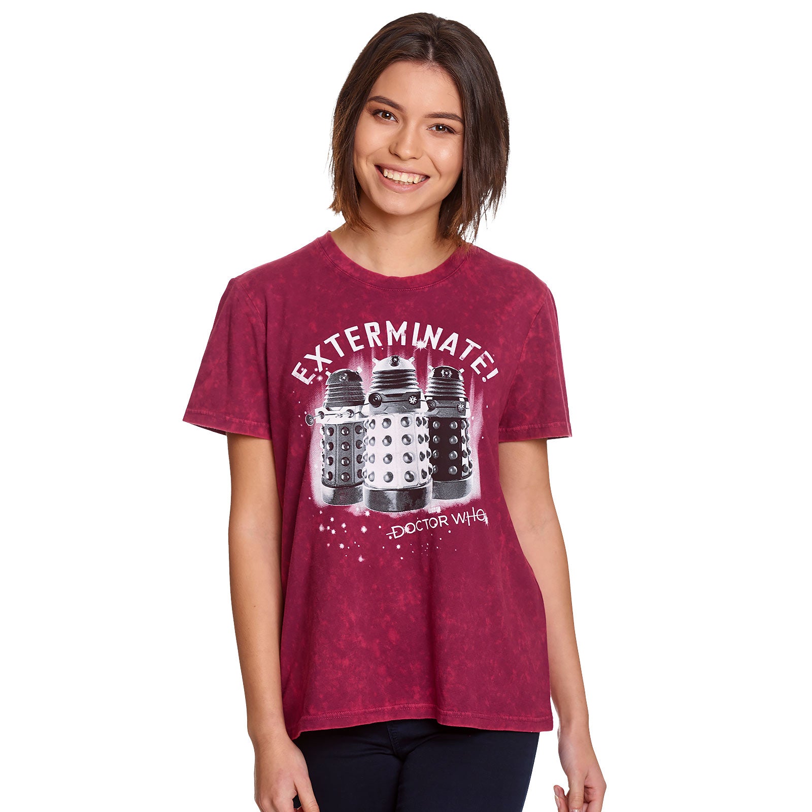 Zdjęcie produktu Doctor Who - Dalekowie Exterminate T-Shirt damski czerwony