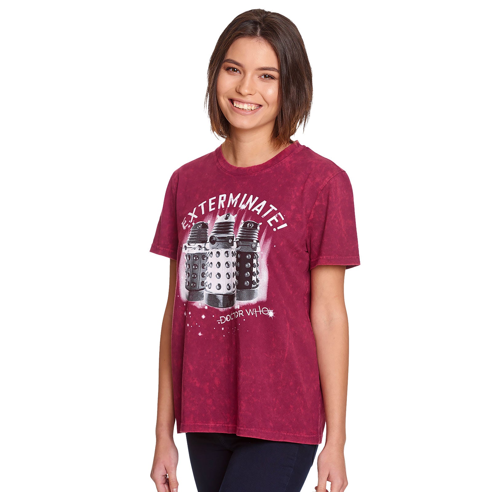 Zdjęcie produktu Doctor Who - Dalekowie Exterminate T-Shirt damski czerwony