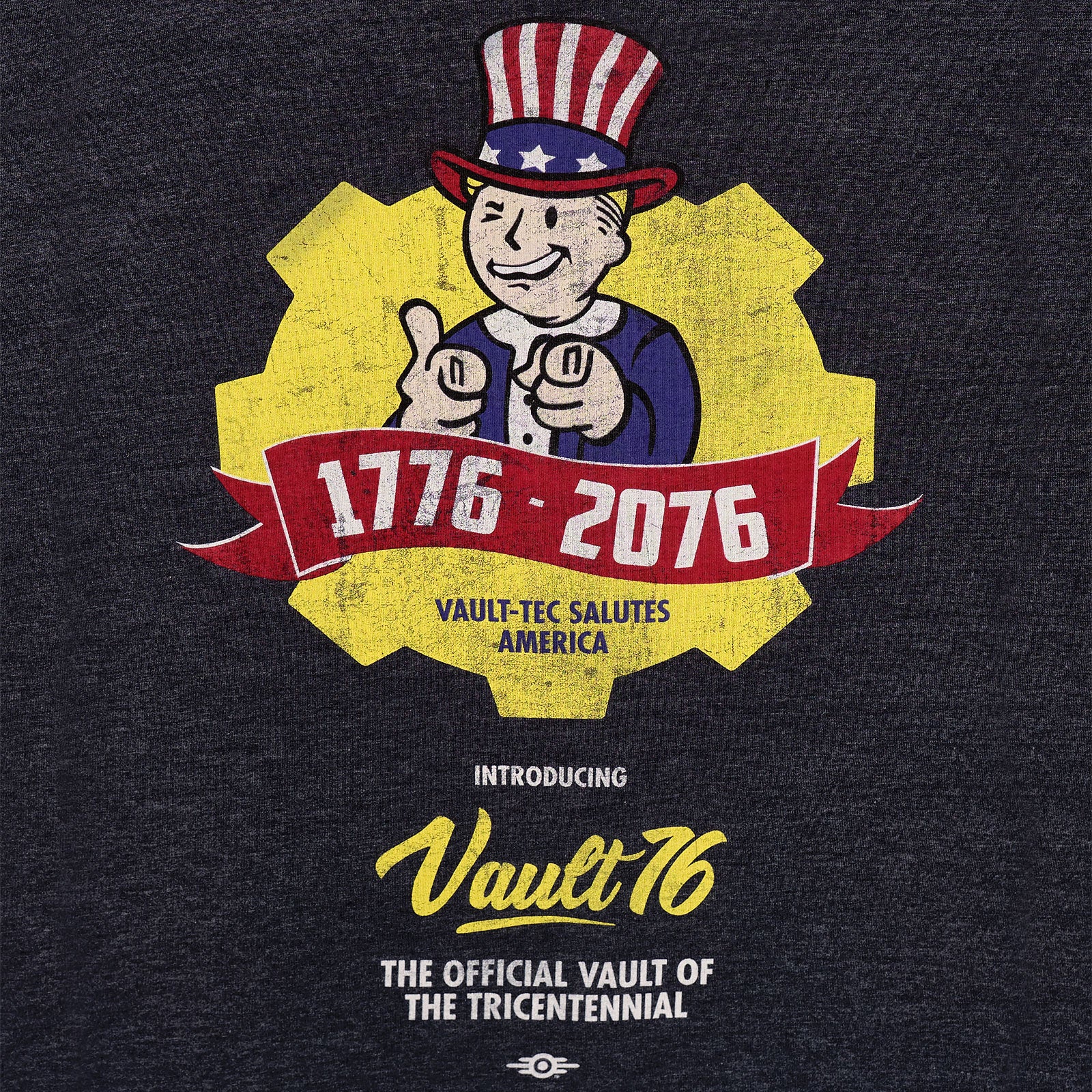 Zdjęcie produktu Fallout - Vault 76 Poster T-Shirt niebieski