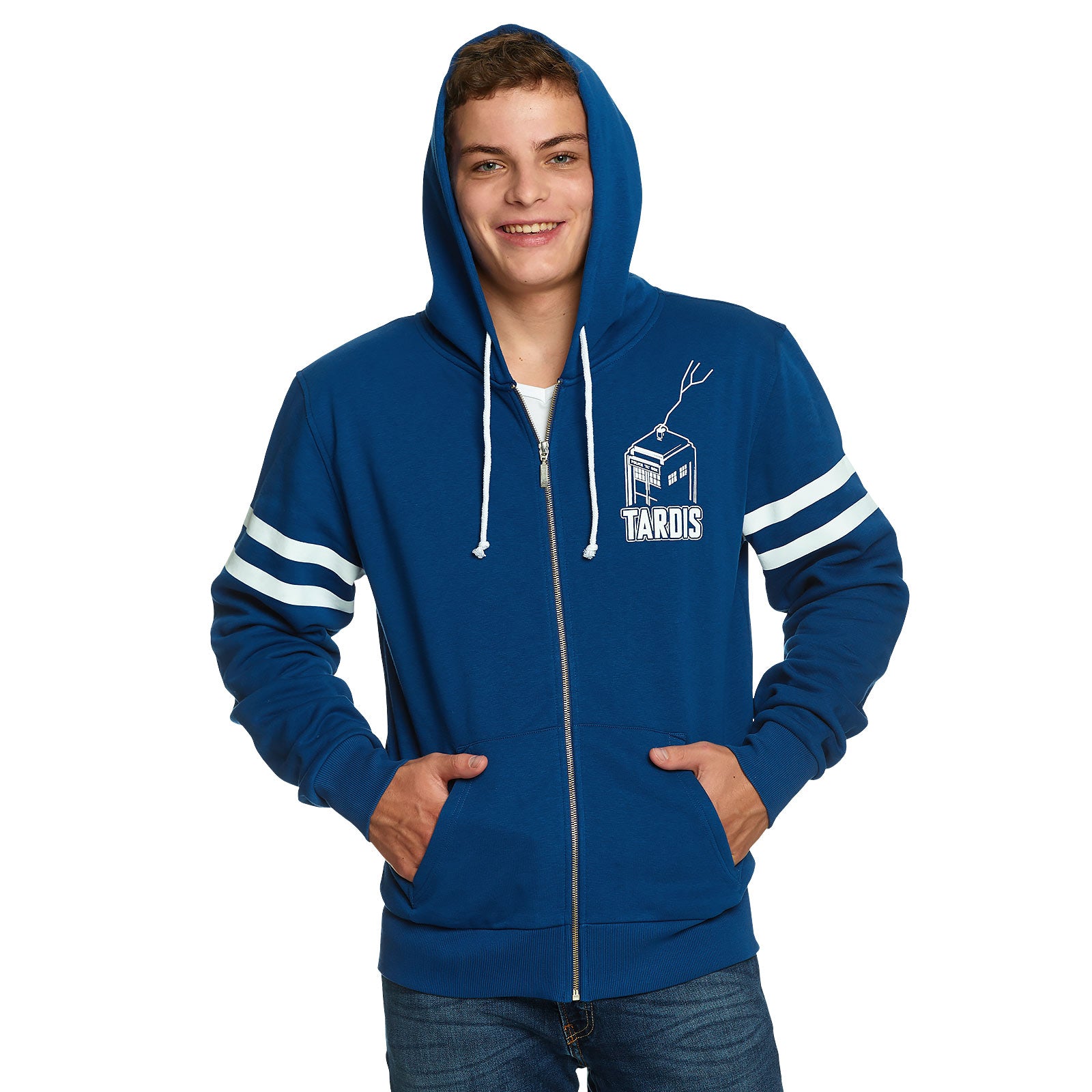 Zdjęcie produktu Doctor Who - Tardis bluza z kapturem niebieska