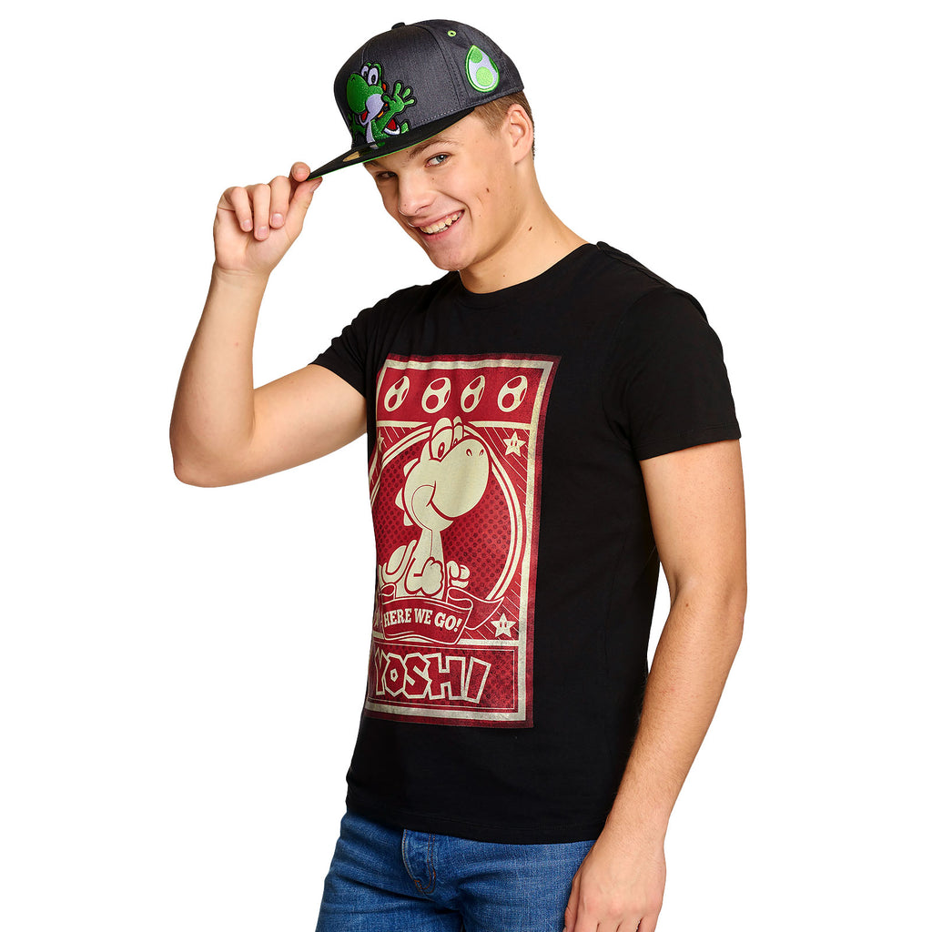 Product image Super Mario - Yoshi Snapback Cap grey