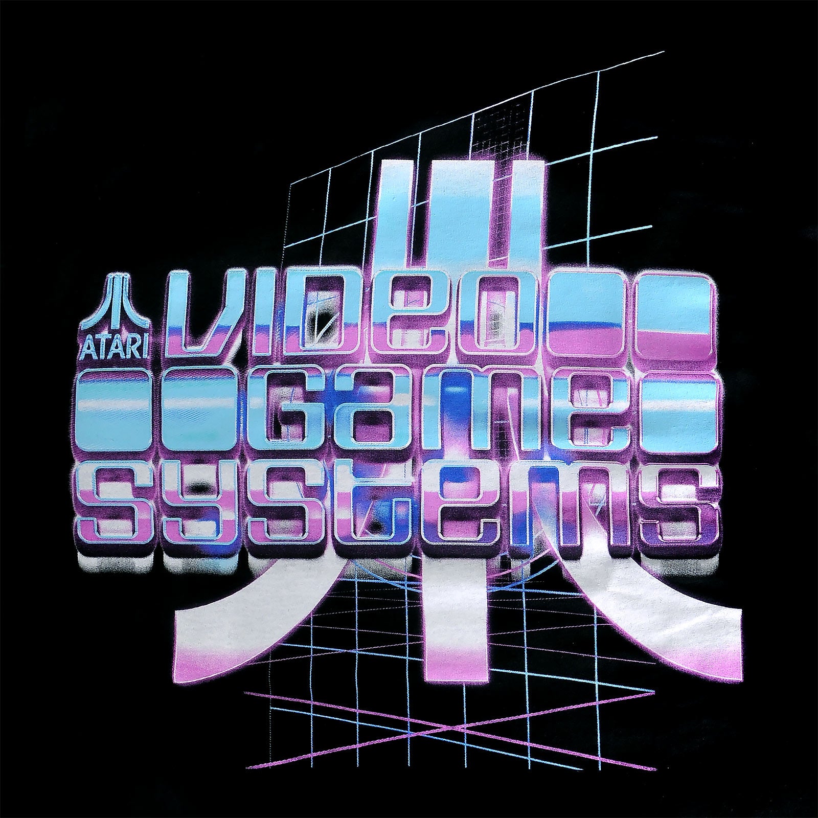 Zdjęcie produktu Atari - Systemy Gier Wideo Retrowave Koszulka czarna