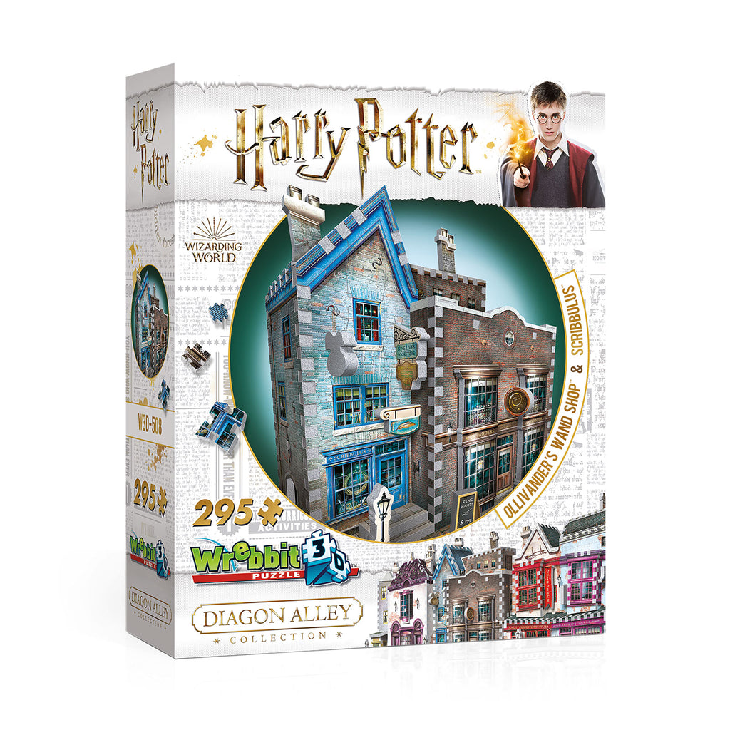 Zdjęcie produktu Harry Potter - Sklep Ollivanders i Scribbulus' Sklep Papierniczy 3D Puzzle