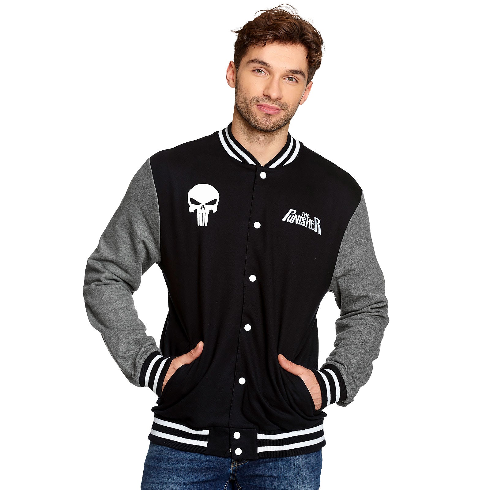 Zdjęcie produktu Punisher - Skull Kurtka College czarno-szara