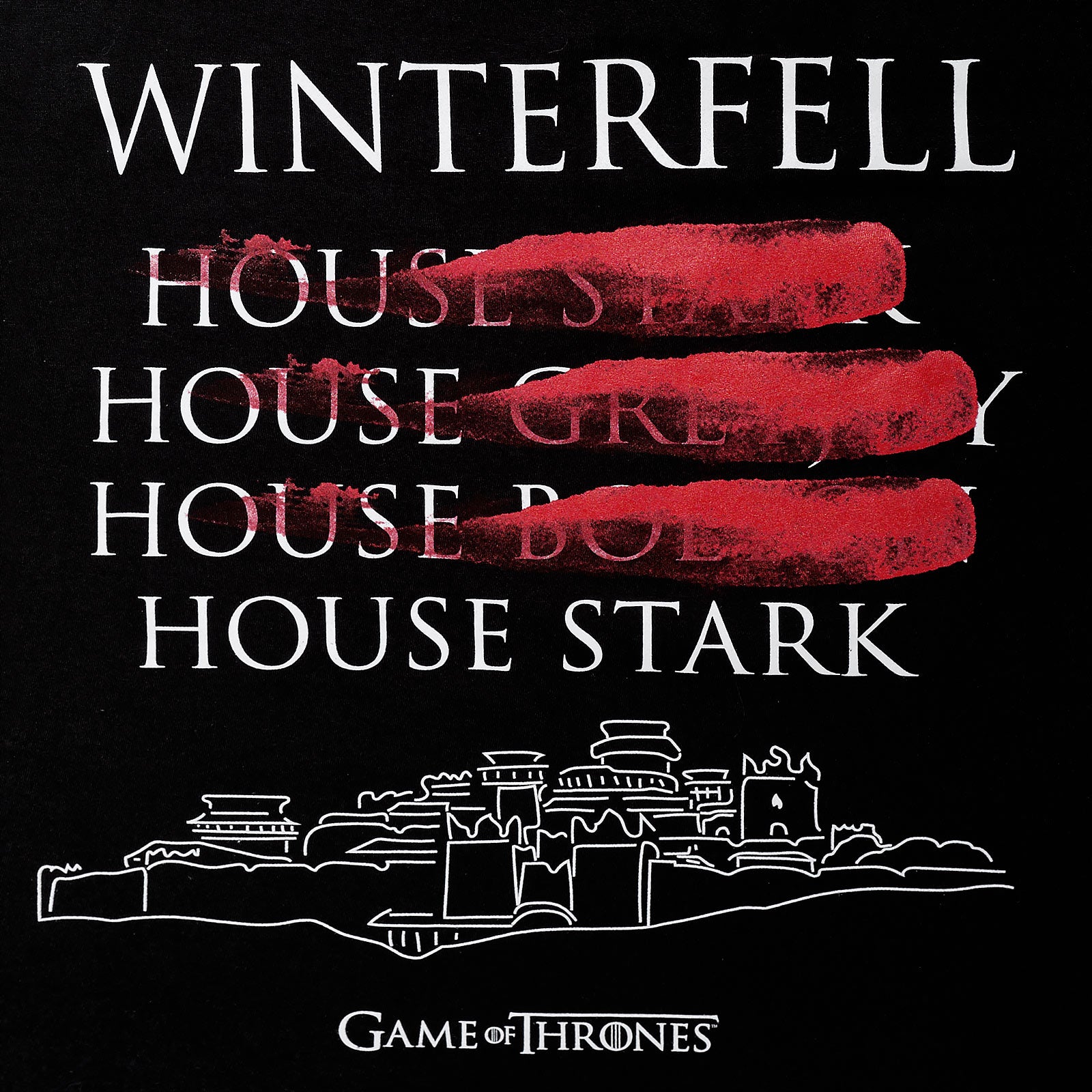 Zdjęcie produktu Game of Thrones - Koszulka Winterfell Rulers czarna