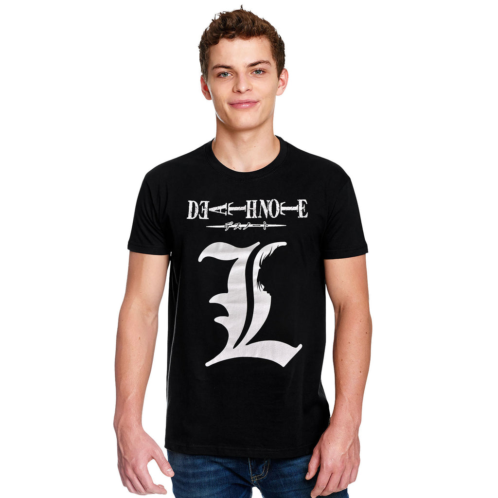 Product image Death Note - L Silhouette T-Shirt Black