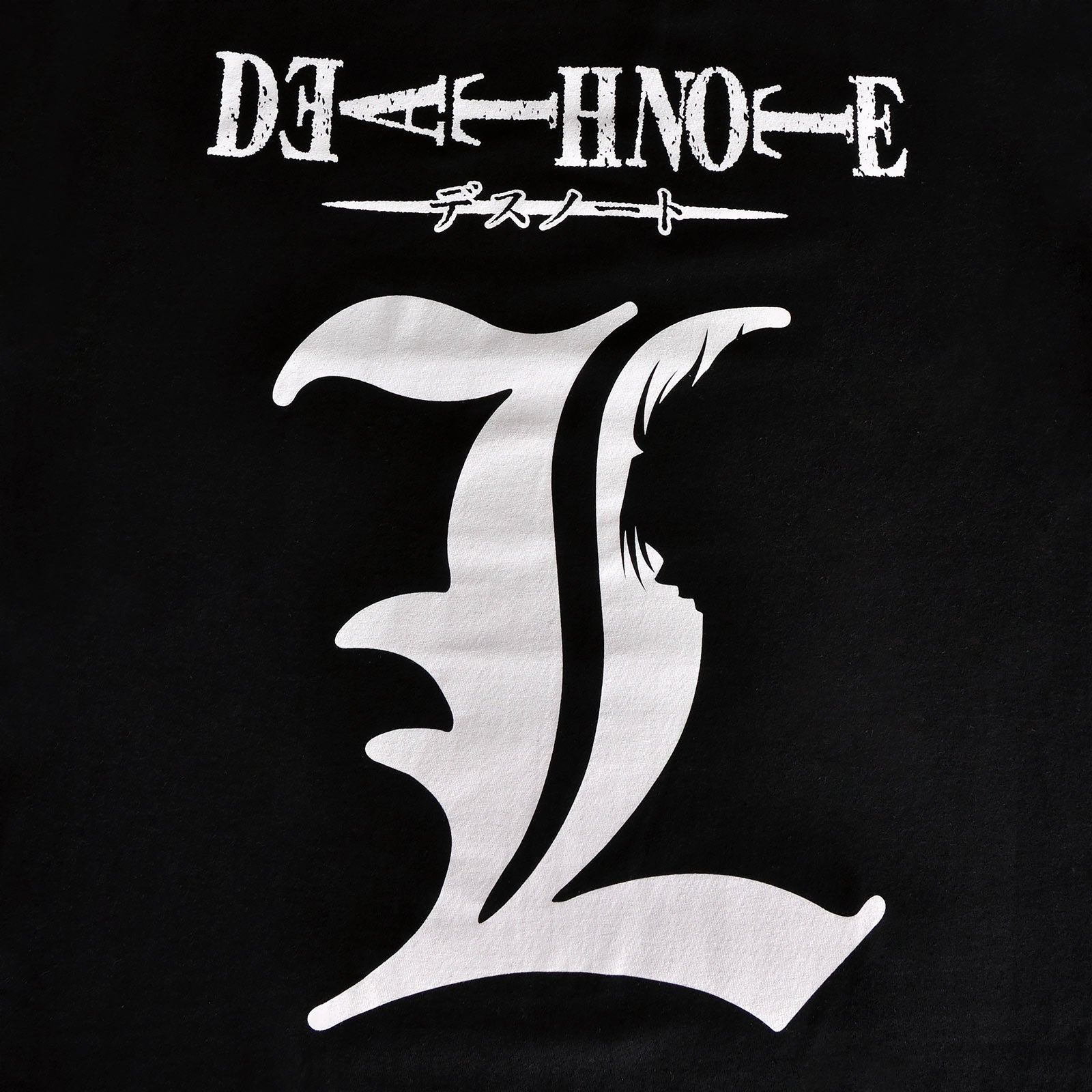 Product image Death Note - L Silhouette T-Shirt Black
