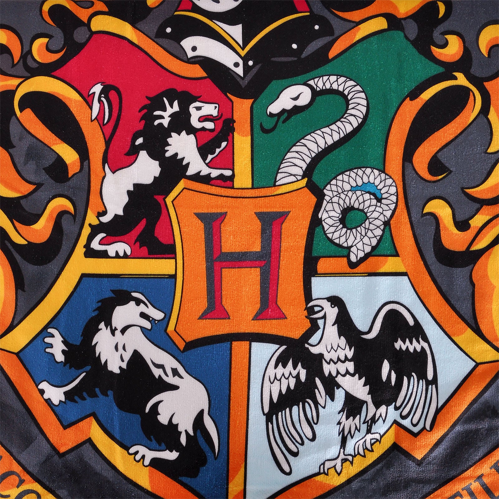 Zdjęcie produktu Harry Potter - Ręcznik plażowy z herbem Hogwartu