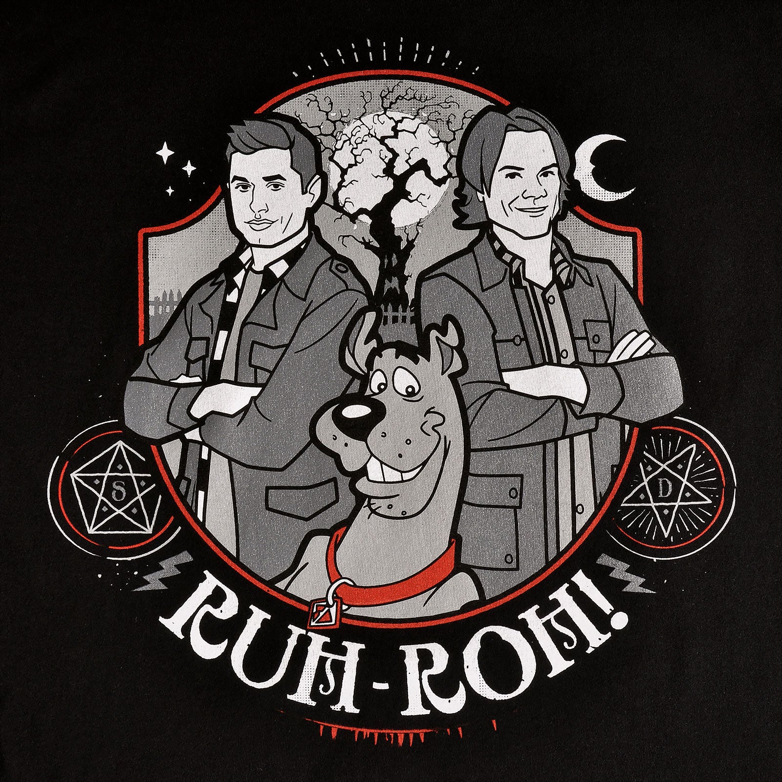 Zdjęcie produktu Supernatural - Scoobynatural Ruh-roh! Koszulka czarna