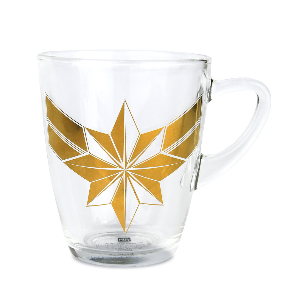 Zdjęcie produktu Captain Marvel - Szklany kubek z logo