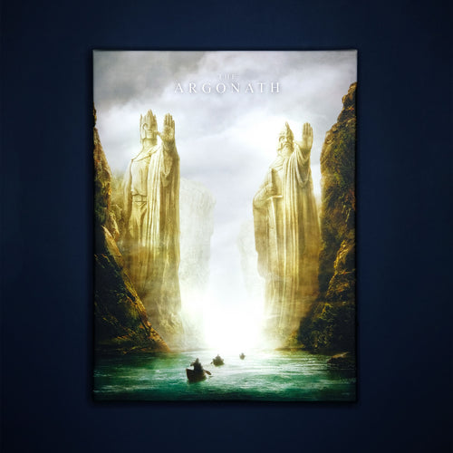 Zdjęcie produktu Władca Pierścieni - Obraz ścienny Argonath z podświetleniem