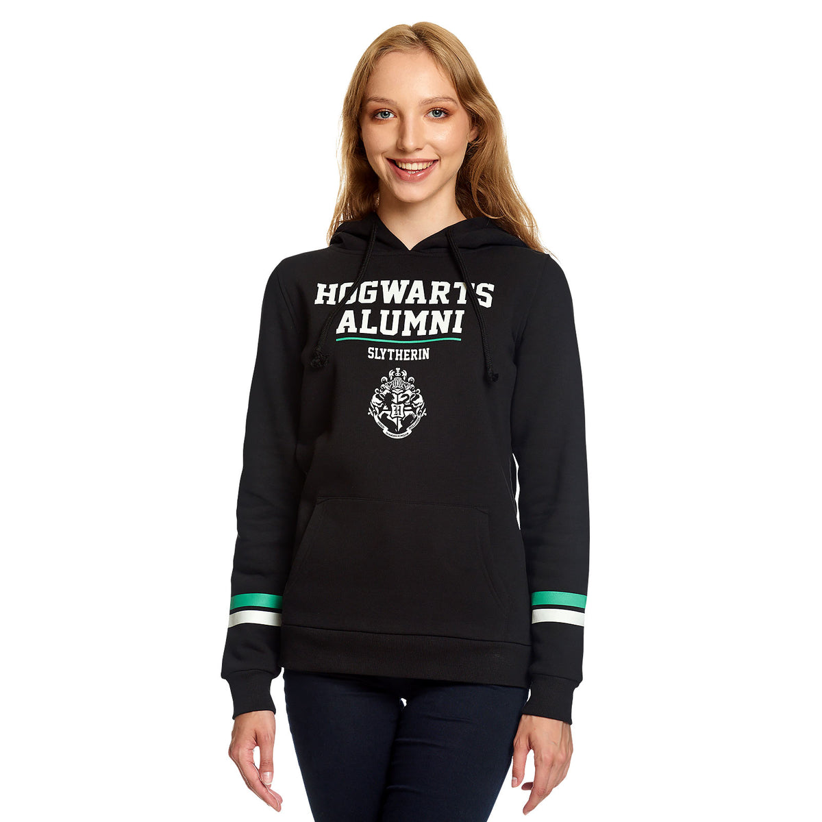 Zdjęcie produktu Harry Potter - Slytherin Hogwarts Alumni Bluza z kapturem damska czarna