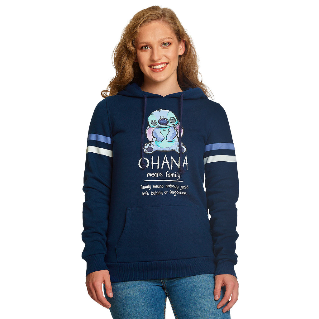 Zdjęcie produktu Lilo & Stitch - Ohana Means Family Hoodie damski niebieski