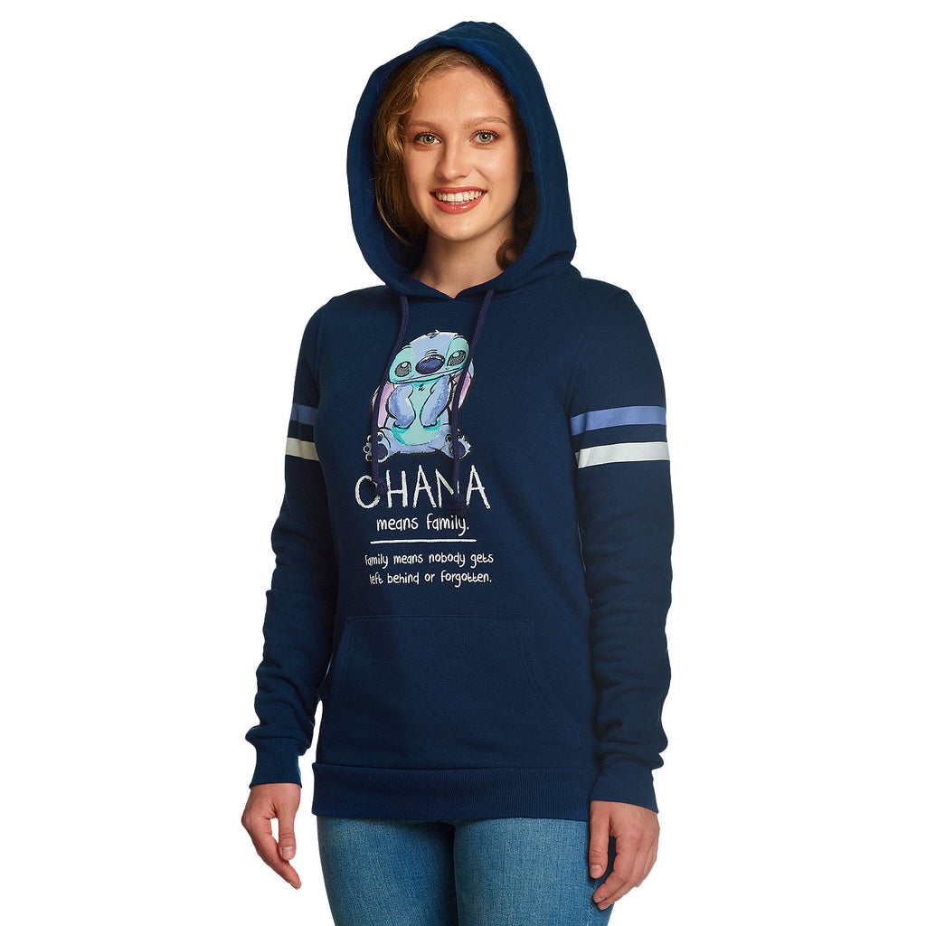Zdjęcie produktu Lilo & Stitch - Ohana Means Family Hoodie damski niebieski