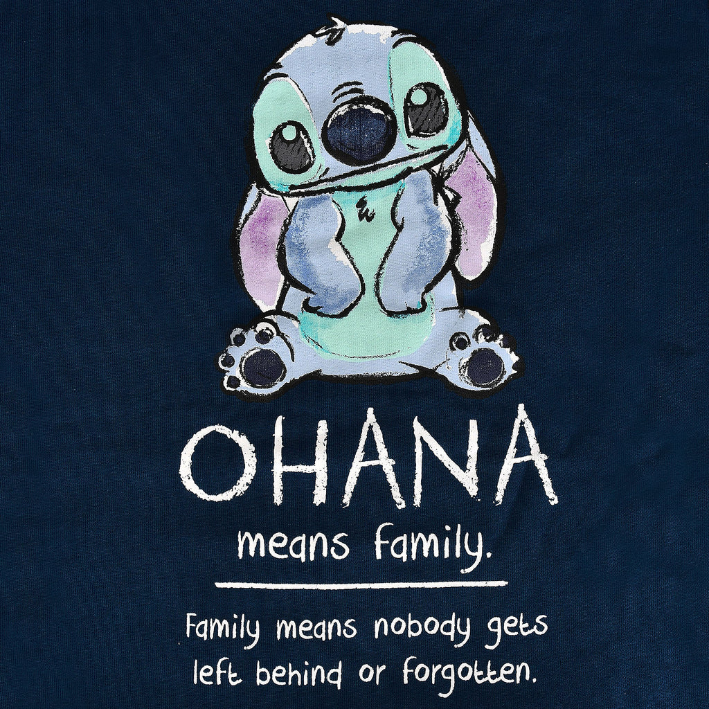 Zdjęcie produktu Lilo & Stitch - Ohana Means Family Hoodie damski niebieski
