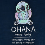 Zdjęcie produktu Lilo & Stitch - Ohana Means Family Hoodie damski niebieski
