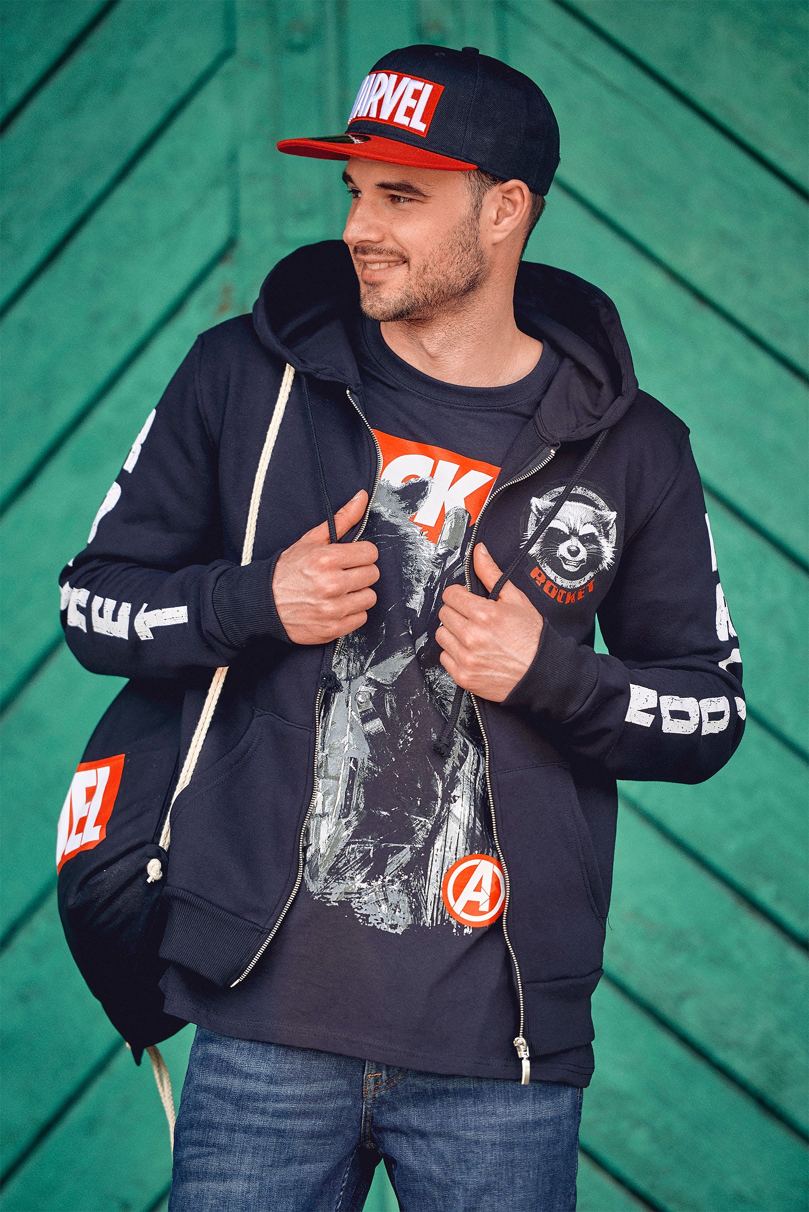 Zdjęcie produktu Guardians of the Galaxy - Rocket Raccoon Bluza z kapturem czarna