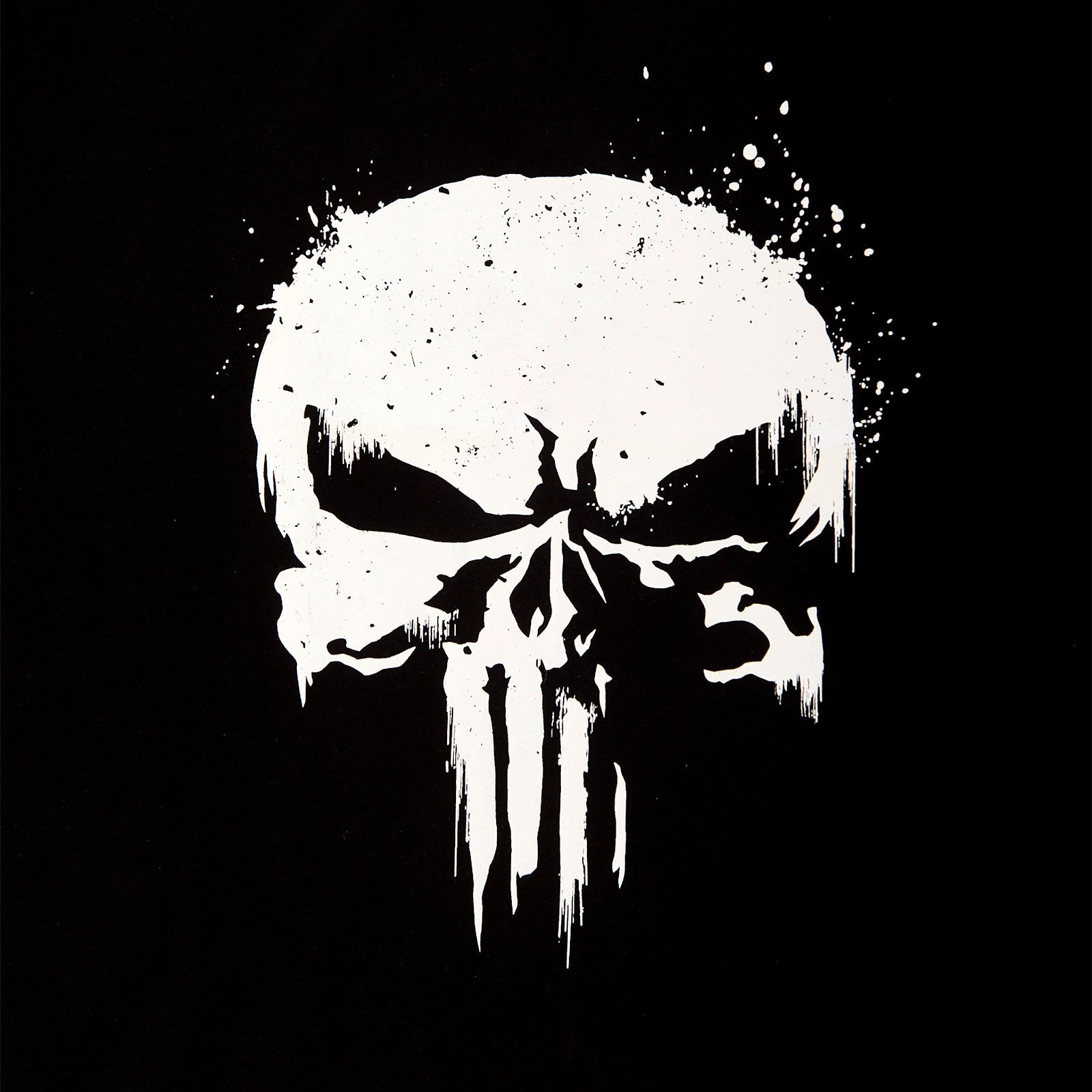 Zdjęcie produktu Punisher - Koszulka z logo czaszki z nadrukiem na rękawie, czarna