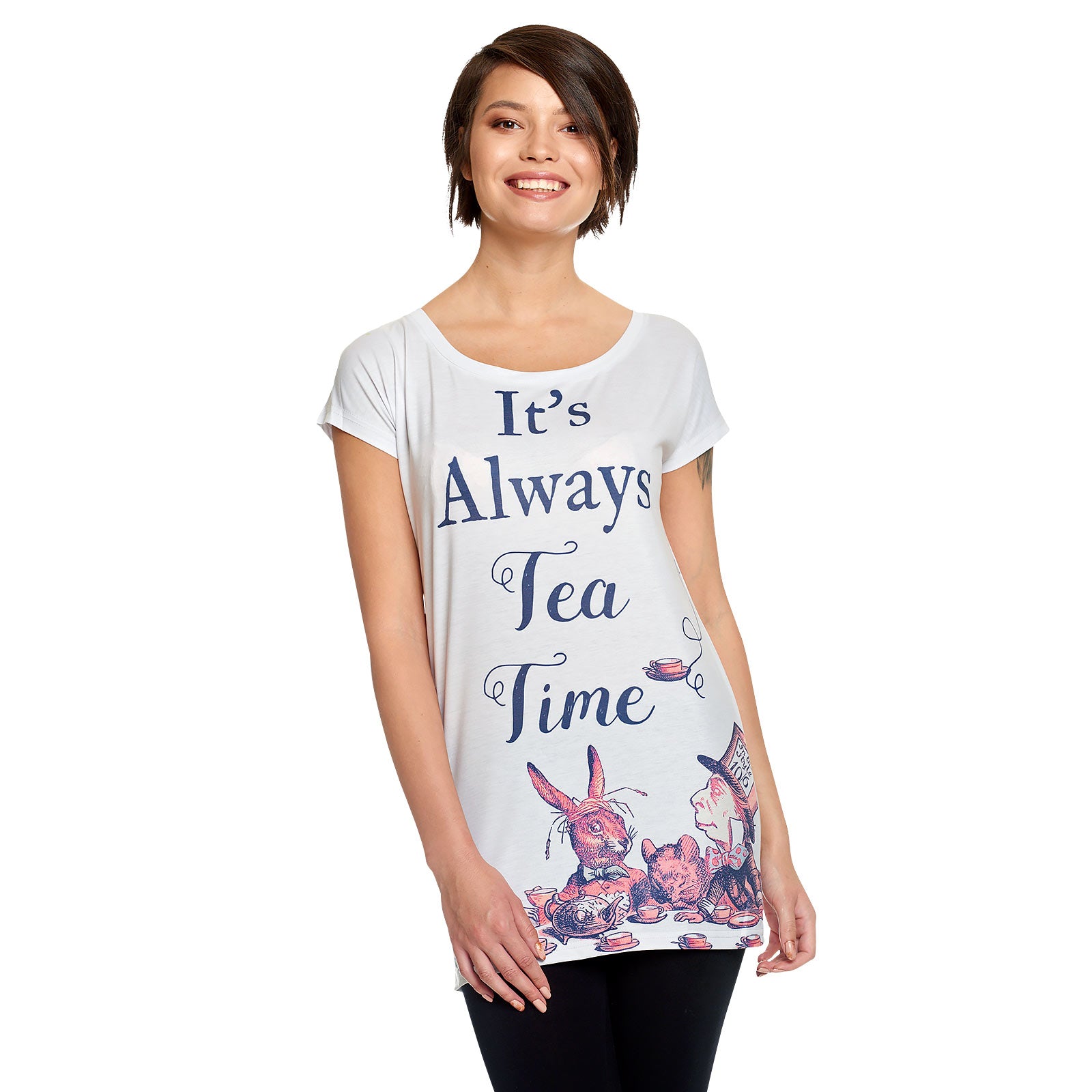 Zdjęcie produktu Tea Time damska koszulka dla fanów Alicji w Krainie Czarów