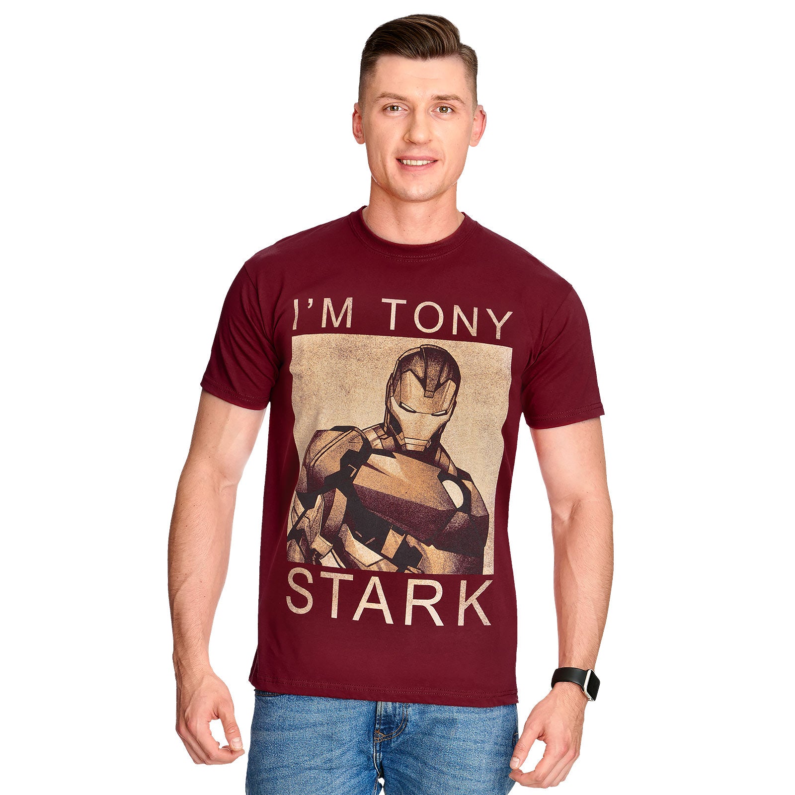 Zdjęcie produktu Iron Man - Jestem Tony Stark T-Shirt czerwony