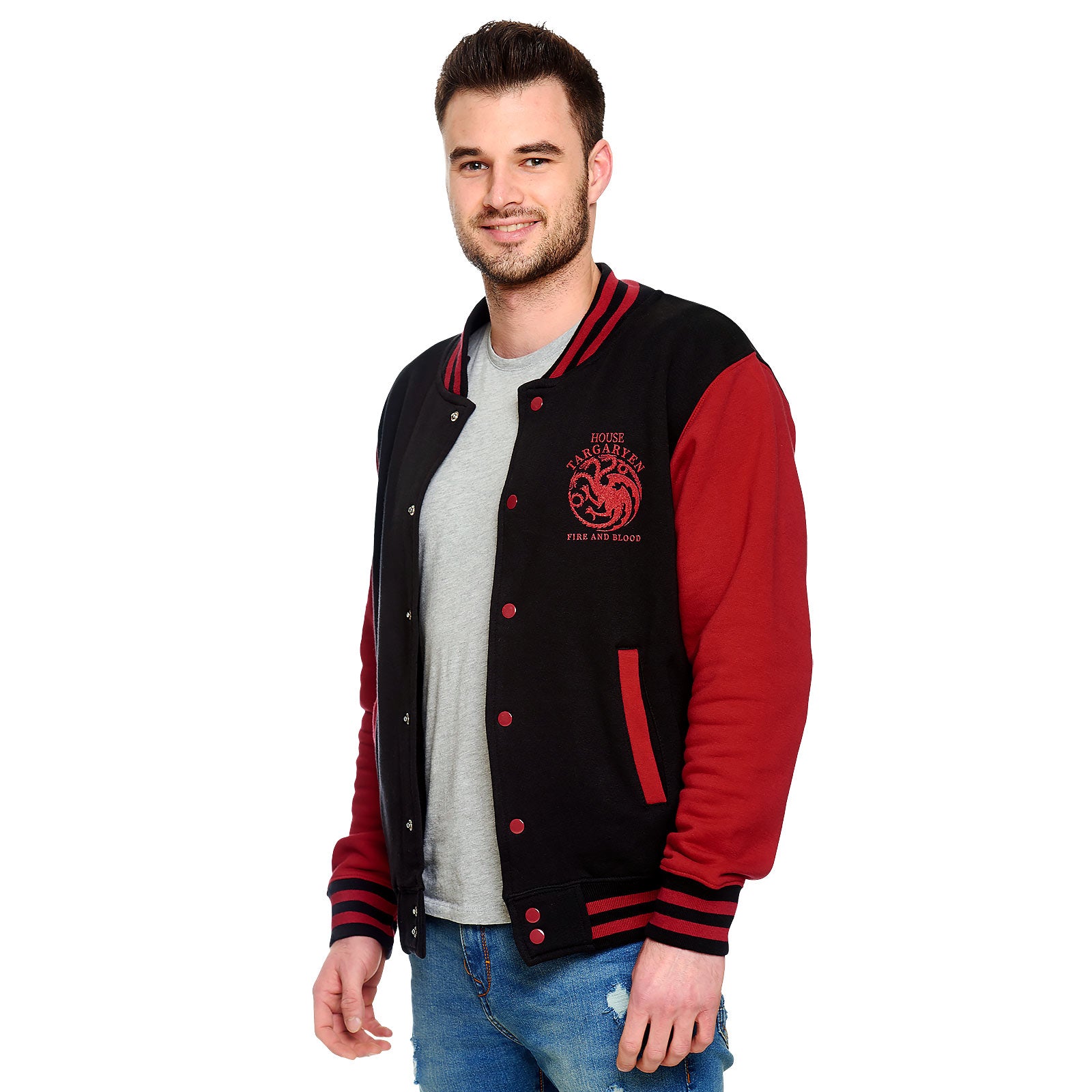 Zdjęcie produktu Gra o Tron - Kurtka College House Targaryen czarno-czerwona