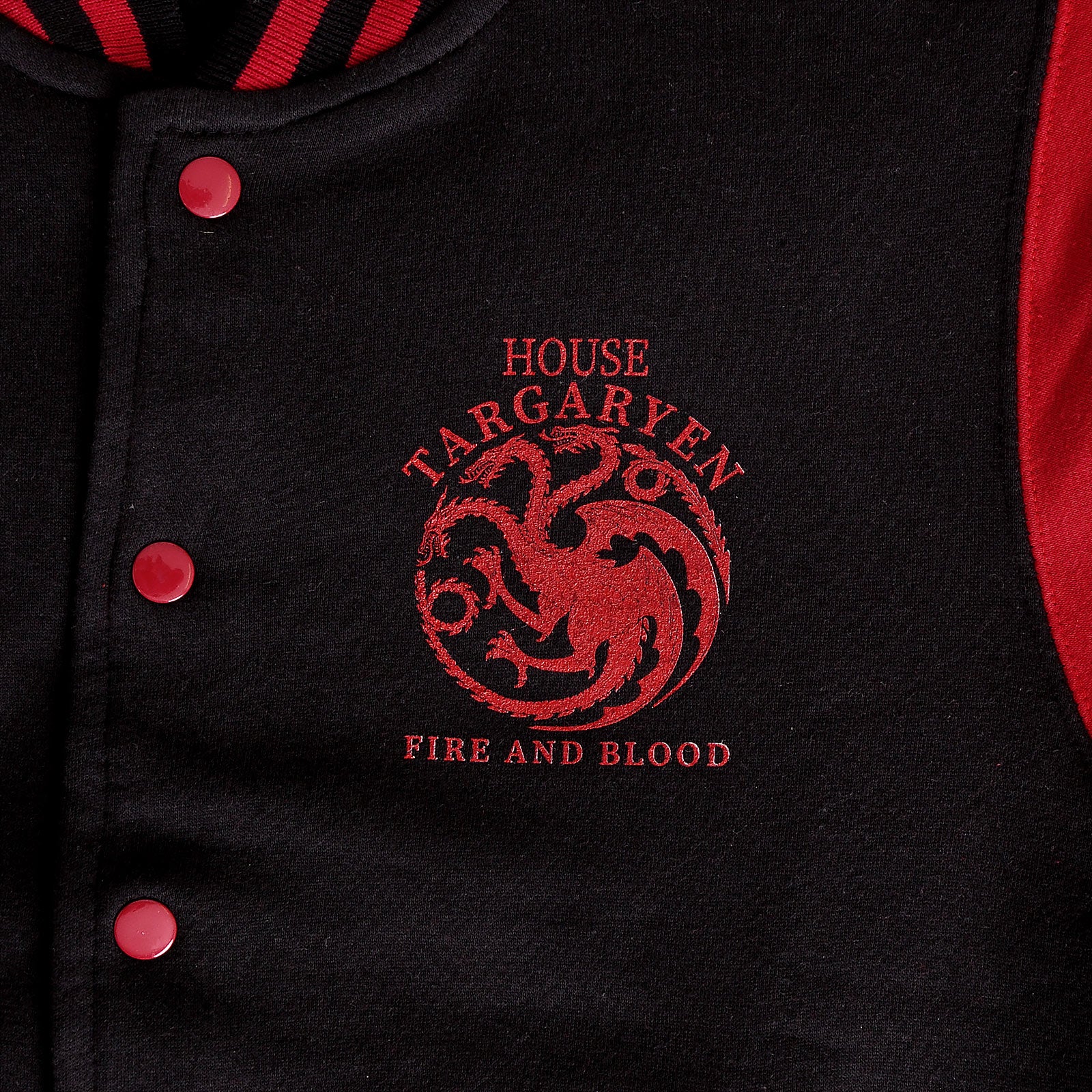 Zdjęcie produktu Gra o Tron - Kurtka College House Targaryen czarno-czerwona
