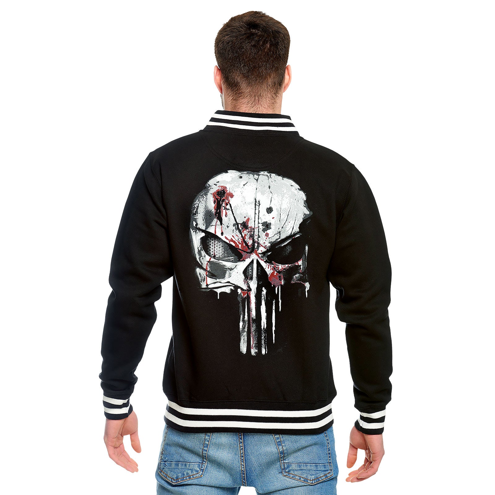 Zdjęcie produktu Punisher - Blood Skull Kurtka College czarno-biała
