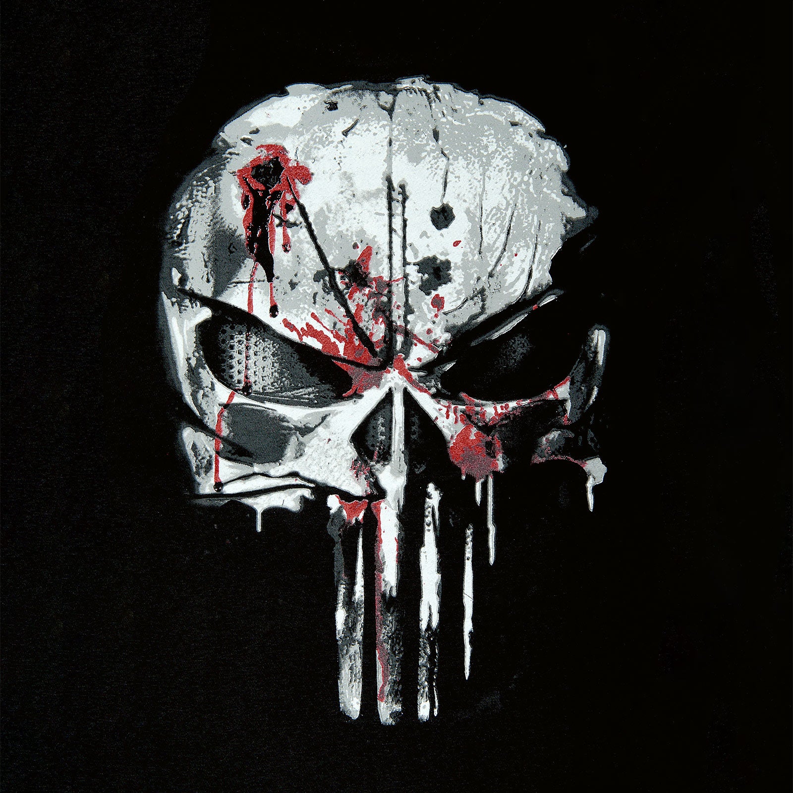 Zdjęcie produktu Punisher - Blood Skull Kurtka College czarno-biała