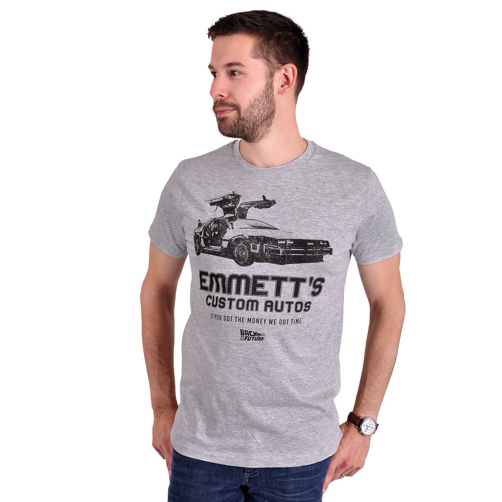 Product image Back to the Future - Emmett's Custom Autos T-Shirt grey