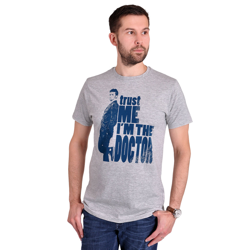 Zdjęcie produktu Doctor Who - Zaufaj mi, jestem Doktorem T-Shirt szary