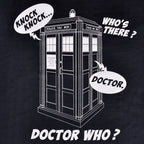 Zdjęcie produktu Doctor Who - Tardis Knock Knock T-Shirt niebieski
