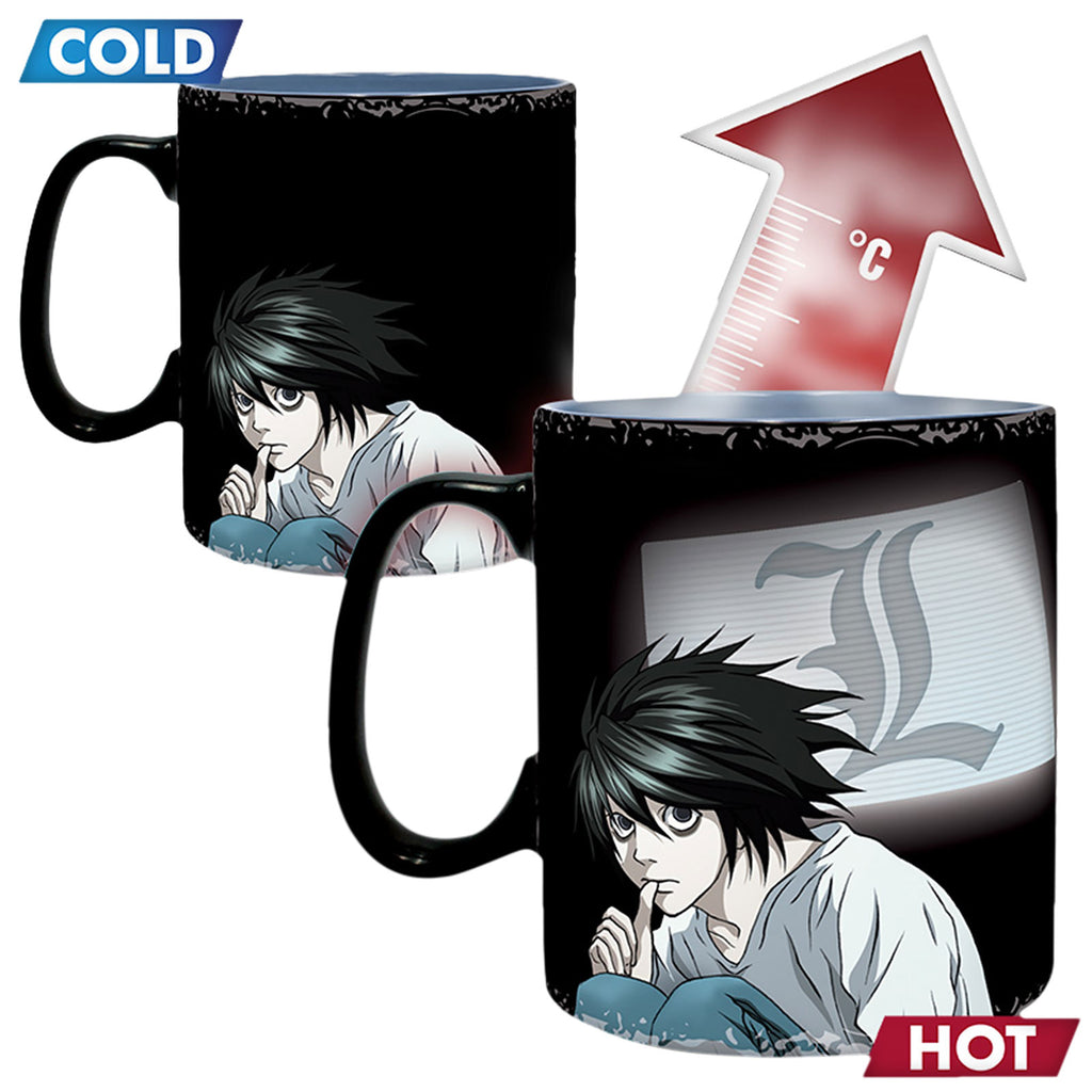 Zdjęcie produktu Death Note - Kubek termiczny Light Yagami & L Lawliet
