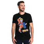 Zdjęcie produktu Naruto Uzumaki Kick T-Shirt czarne