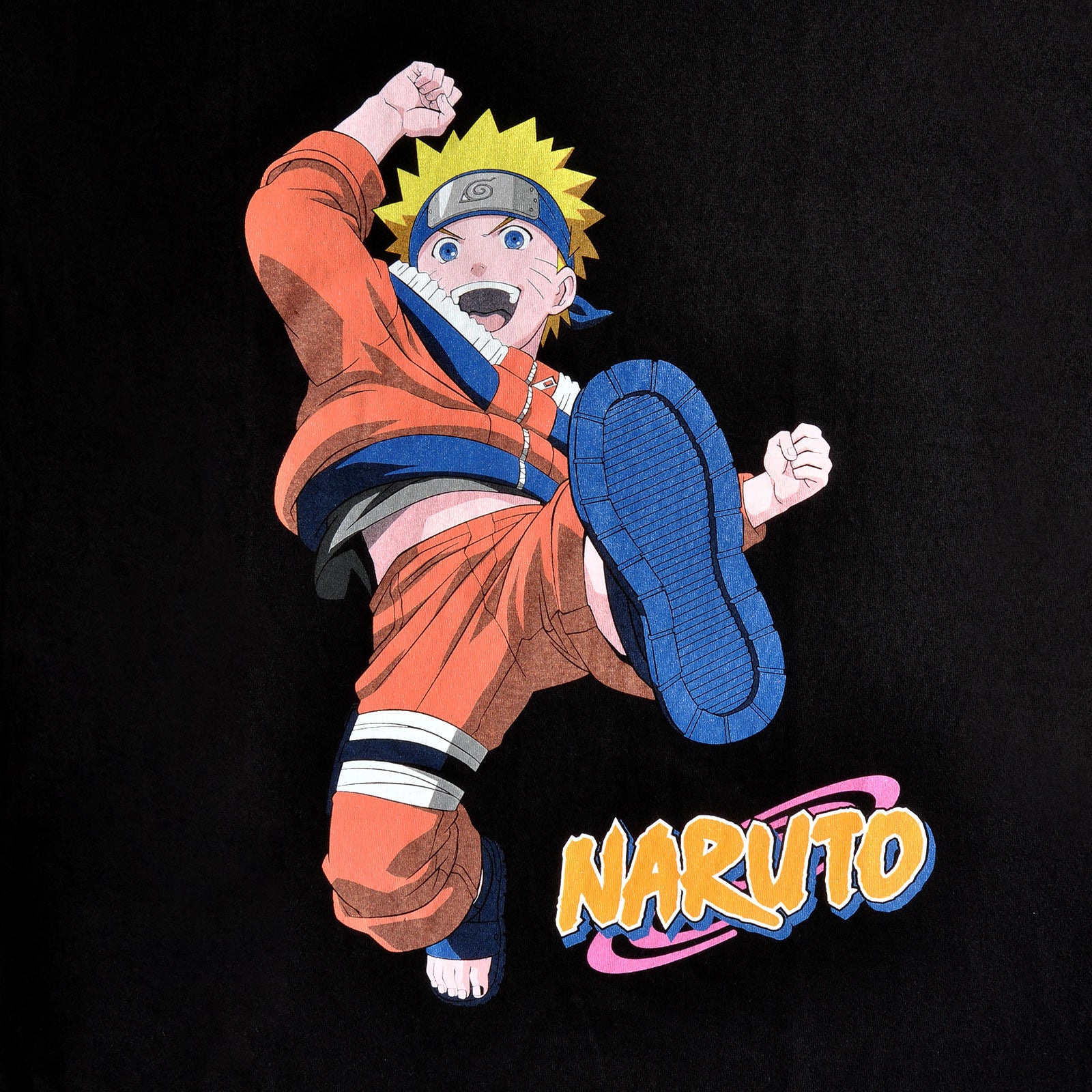 Zdjęcie produktu Naruto Uzumaki Kick T-Shirt czarne