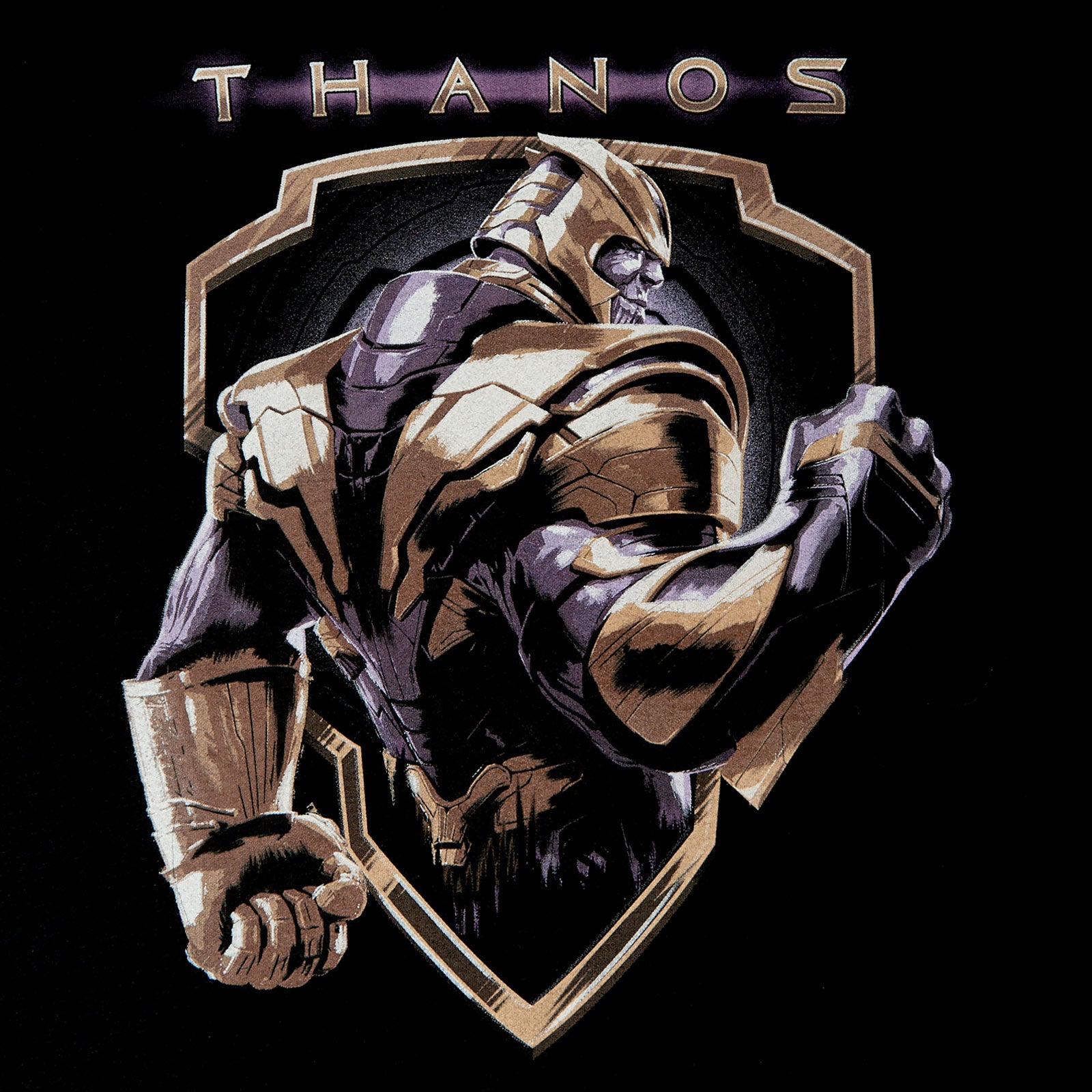 Zdjęcie produktu Avengers - Thanos Crest T-Shirt czarne