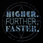 Zdjęcie produktu Captain Marvel - Higher Further Faster T-Shirt czarne