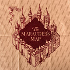 Zdjęcie produktu Harry Potter - Zestaw ręczników kuchennych z Mapą Huncwotów i herbem Hogwartu
