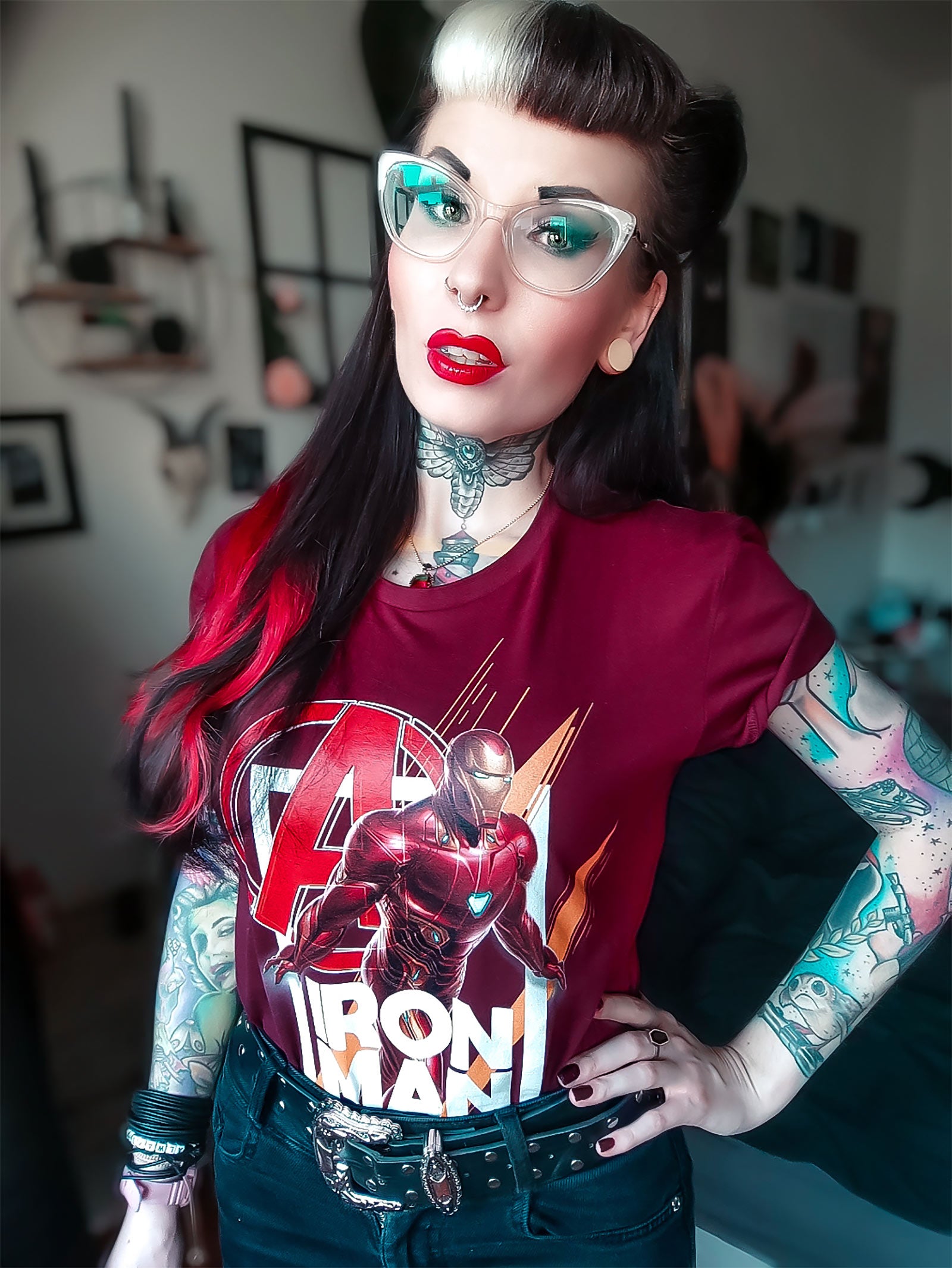 Zdjęcie produktu Avengers - Iron Man Fly T-Shirt czerwony