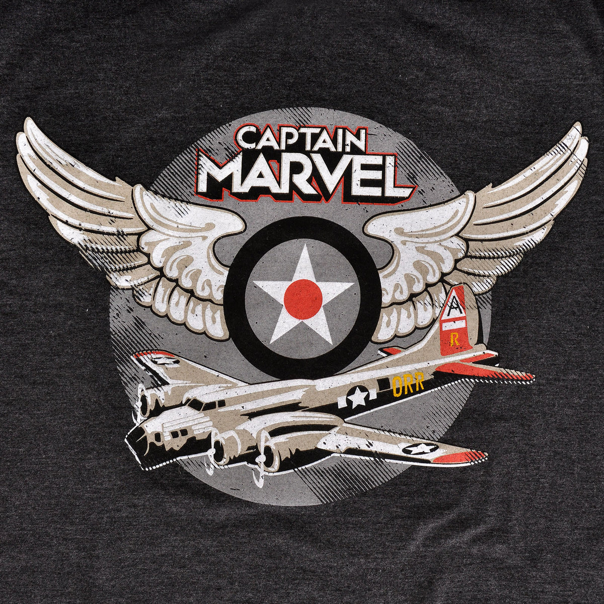 Zdjęcie produktu Captain Marvel - Air Force Pilot T-Shirt szary
