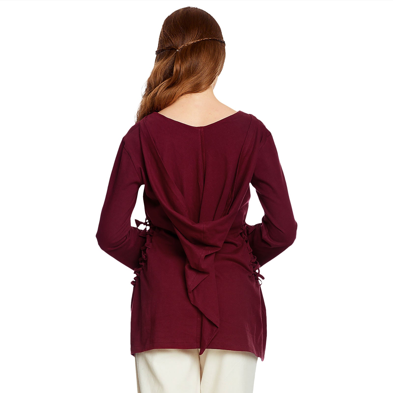 Product image Medieval Blouse Lea with Hood Red
