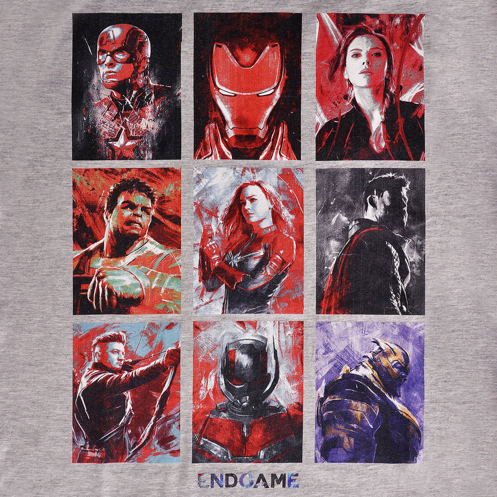 Zdjęcie produktu Avengers - Endgame Charakter Portrety T-Shirt szare